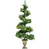 Tangkula Pre-Lit Lifelike Spiral Christmas Tree Topiary Artificial Xmas Tree W/ 150 LED Lights 1 Tangkula Pre-Lit Lifelike Spiral Christmas Tree Topiary Artificial Xmas Tree W/ 150 LED Lights -Outlet Xmas Decor Tree Store GUEST c177c8d7 ed78 4ae3 a801 3c43ae04bce9