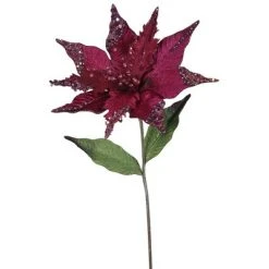 Vickerman 26", 12" Flower Velvet Poinsettia Aritificial Christmas Pick -Outlet Xmas Decor Tree Store GUEST c1bd60d8 ee58 41ed 937a 87beeccd4643