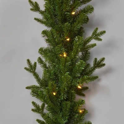 18ft Pre-lit Natural Artificial Christmas Garland Clear Lights - Wondershop™ 4 18ft Pre-lit Natural Artificial Christmas Garland Clear Lights - Wondershop™ - Image 2