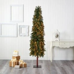 7ft Nearly Natural Pre-Lit Grand Alpine Slim Artificial Christmas Tree Clear Lights 11 7ft Nearly Natural Pre-Lit Grand Alpine Slim Artificial Christmas Tree Clear Lights -Outlet Xmas Decor Tree Store GUEST c2c2c969 559a 4ea2 abf9 e6615e560147
