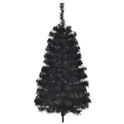 HOMCOM Artificial Christmas Tree with Stand, Xmas Pencil Tree with Halloween Style, Holiday Home Indoor Decoration for Party, Black -Outlet Xmas Decor Tree Store GUEST c2e1c87f 2ee4 442b 8a07 d0cf43fb785f