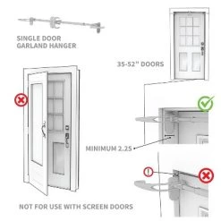 Northlight Adjustable Christmas Garland Hanger for Single Door Frames -Outlet Xmas Decor Tree Store GUEST c3043f41 2501 4f2c a186 39d9d5b20bcc