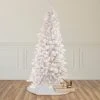 Northlight 9' Pre-Lit Flocked Norway White Pine Artificial Christmas Tree, Warm White LED Lights