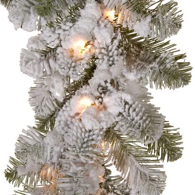 National Tree Company Pre-Lit 'Feel Real' Artificial Christmas Garland, Green, Camden, White Lights, With Pine Cones, Berry Clusters, Plug In,9 Feet 4 National Tree Company Pre-Lit 'Feel Real' Artificial Christmas Garland, Green, Camden, White Lights, With Pine Cones, Berry Clusters, Plug In,9 Feet - Image 2