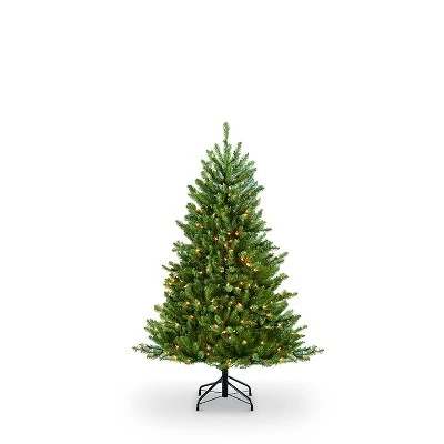4.5ft Pre-lit Forest Fir Artificial Christmas Tree - Puleo 4 4.5ft Pre-lit Forest Fir Artificial Christmas Tree - Puleo - Image 2
