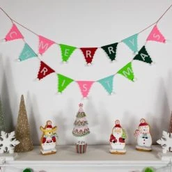 Northlight 45" Multi "Merry Christmas" Triangles Banner Garland - Unlit -Outlet Xmas Decor Tree Store GUEST c3b5af5f df74 48c6 af34 3e0cedcd608a