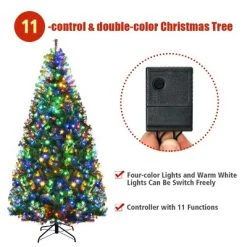 Costway 7Ft Pre-Lit Artificial Christmas Tree Hinged 500 LED Lights 17 Costway 7Ft Pre-Lit Artificial Christmas Tree Hinged 500 LED Lights -Outlet Xmas Decor Tree Store GUEST c4449d8b 0fb8 421e 9c9f 069ecf7424c7