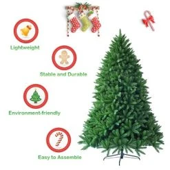 Costway 5ft Artificial Christmas Fir Tree 600 Branch Tips -Outlet Xmas Decor Tree Store GUEST c4db8454 00a2 4130 be73 26263807e78b