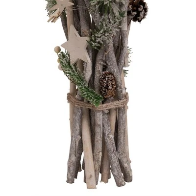 Northlight 18" Natural Branch Bundle with Stars and Berries Christmas Decor 5 Northlight 18" Natural Branch Bundle with Stars and Berries Christmas Decor - Image 3