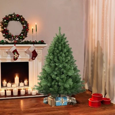 4.5ft Puleo Unlit Vermont Spruce Artificial Christmas Tree 5 4.5ft Puleo Unlit Vermont Spruce Artificial Christmas Tree - Image 3