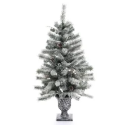 LuxenHome Set of 2 4Ft Pre-Lit LED Artificial Flocked Pine Christmas Tree with Pine Cones and Urn Pot 15 LuxenHome Set of 2 4Ft Pre-Lit LED Artificial Flocked Pine Christmas Tree with Pine Cones and Urn Pot -Outlet Xmas Decor Tree Store GUEST c5cfaf1b 8e06 40c1 9bc2 ecbd51ed6ae4