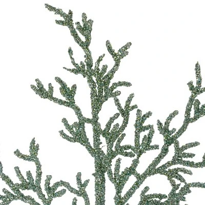 Northlight 25" Green Glittered Artificial Twig Christmas Spray 6 Northlight 25" Green Glittered Artificial Twig Christmas Spray - Image 4