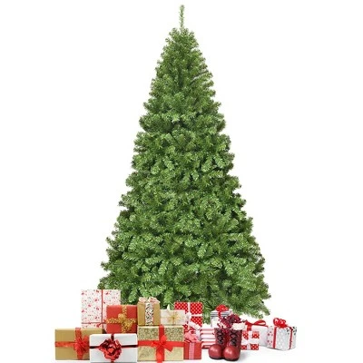 Costway 6Ft/7.5Ft/9Ft Unlit Hinged PVC Artificial Christmas Tree Premium Spruce Tree w/ 928 Tips/1346 Tips/2094 Tips 11 Costway 6Ft/7.5Ft/9Ft Unlit Hinged PVC Artificial Christmas Tree Premium Spruce Tree w/ 928 Tips/1346 Tips/2094 Tips - Image 9