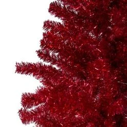 Northlight 7' Metallic Red Tinsel Artificial Christmas Tree - Unlit -Outlet Xmas Decor Tree Store GUEST c869c7ef 007a 4322 8867 ade143df3a75