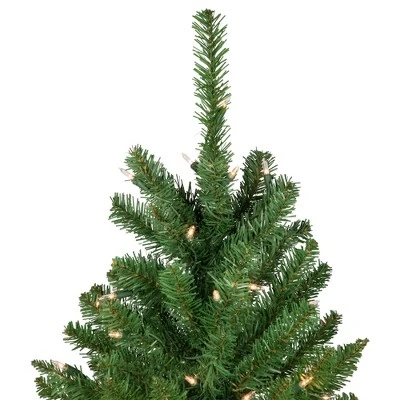 Northlight 7.5' Pre-Lit Pencil White River Fir Artificial Christmas Tree - Clear Lights 5 Northlight 7.5' Pre-Lit Pencil White River Fir Artificial Christmas Tree - Clear Lights - Image 3