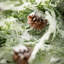 Sullivans Frosted Fern & Cone Artificial Vine 31"H Green