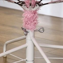 HOMCOM Artificial Christmas Tree Holiday Decoration with Auto Open, Steel Base, Wide Shape, Pink 12 HOMCOM Artificial Christmas Tree Holiday Decoration with Auto Open, Steel Base, Wide Shape, Pink -Outlet Xmas Decor Tree Store GUEST c9b2692d d0ea 4cd3 bf88 36612ed99021