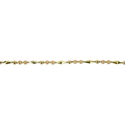 Northlight 9' Shiny and Matte Gold Beaded Christmas Garland, Unlit 6 Northlight 9' Shiny and Matte Gold Beaded Christmas Garland, Unlit - Image 4
