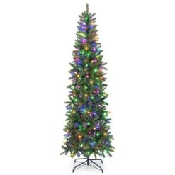 Costway 6 FT/7.5 FT Pre-Lit Hinged Artificial Christmas Tree w/ 648/796 Tips & 270/350 LED Lights -Outlet Xmas Decor Tree Store GUEST cad8a7b2 9786 4fb6 aa35 459f89c190fa