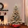7.5ft Puleo Pre-Lit Flocked Full Princess Pine Artificial Christmas Tree Clear Lights -Outlet Xmas Decor Tree Store GUEST cb4d5c34 c100 4716 b743 4972ccddcd82
