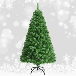 Tangkula Pre-lit Artificial Christmas Tree, Multi-Colored Fiber Optic Spruce Tree Artificial Xmas Tree -Outlet Xmas Decor Tree Store GUEST cbf27ff8 72f5 4d4f b709 60c5bac2f602