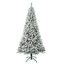 National Tree Company First Traditions Unlit Flocked Acacia Hinged Artificial Christmas Tree -Outlet Xmas Decor Tree Store GUEST cce1ab94 7ec1 4957 a38b b9e31506eef2