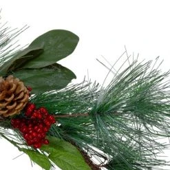 Northlight 6' Leaves, Berry and Pine Needle Artificial Christmas Garland - Unlit -Outlet Xmas Decor Tree Store GUEST cd031961 9dcc 447c 88d0 586447b4b245