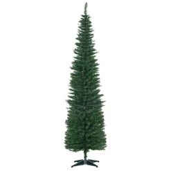 HOMCOM 82.75" Slim Noble Fir Unlit Artificial Christmas Tree with Realistic Branches and 499 Tips 23 HOMCOM 82.75" Slim Noble Fir Unlit Artificial Christmas Tree with Realistic Branches and 499 Tips -Outlet Xmas Decor Tree Store GUEST cd1d8433 7815 48ac 89de 5725445bcb9a
