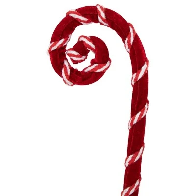 Northlight 27" Red and White Candy Cane Curls Christmas Spray 5 Northlight 27" Red and White Candy Cane Curls Christmas Spray - Image 3