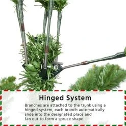 Yaheetech Ultra-Thick Artificial Christmas Tree with Foldable Stand 15 Yaheetech Ultra-Thick Artificial Christmas Tree with Foldable Stand -Outlet Xmas Decor Tree Store GUEST cdc76c51 facf 4814 ae69 a617275120a9