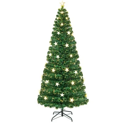 Tangkula 4/5/6/7 FT Artificial Christmas Tree Prelit Fiber Optic Xmas Tree w/ Warm White Lights 8 Light Modes 14 Tangkula 4/5/6/7 FT Artificial Christmas Tree Prelit Fiber Optic Xmas Tree w/ Warm White Lights 8 Light Modes - Image 12