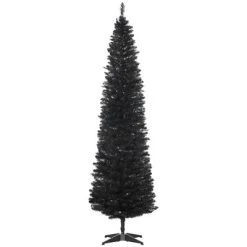 HOMCOM 82.75" Slim Noble Fir Unlit Artificial Christmas Tree with Realistic Branches and 499 Tips 24 HOMCOM 82.75" Slim Noble Fir Unlit Artificial Christmas Tree with Realistic Branches and 499 Tips -Outlet Xmas Decor Tree Store GUEST d094b43f f188 4ae3 b906 e6114d45d72a