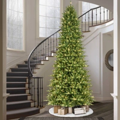 12ft Pre-lit Full Artificial Christmas Tree Forest Fir - Puleo 5 12ft Pre-lit Full Artificial Christmas Tree Forest Fir - Puleo - Image 3