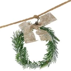 Northlight 4.75" Snowflake and Frosted Pine Christmas Garland with Wooden Beads - Unlit -Outlet Xmas Decor Tree Store GUEST d1564090 36fd 4133 96bb 1bd76693190b