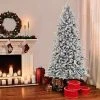 Puleo 7.5ft Pre-lit Artificial Christmas Tree Flocked Full Bradford Fir -Outlet Xmas Decor Tree Store GUEST d23fb651 c899 4de2 8390 fa4b2b76b6cf