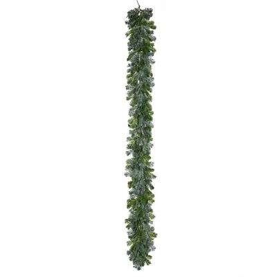 Vickerman 74" Green Medford Pine Artificial Christmas Garland, Unlit 3 Vickerman 74" Green Medford Pine Artificial Christmas Garland, Unlit