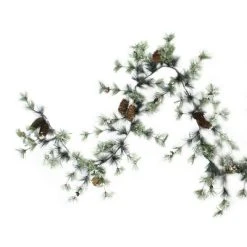 Allstate Floral Allstate 9.5' x 10” Unlit Frosted Pine with Pine Cones Artificial Christmas Garland -Outlet Xmas Decor Tree Store GUEST d2c2475a 2f58 4085 abc1 44356d1e6b42