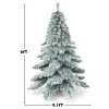 Costway 6Ft Snow Flocked Artificial Christmas Tree PVC Hinged Alaskan Pine Tree Holiday -Outlet Xmas Decor Tree Store GUEST d34e2cac 8c9f 47ca 9c18 85891f316997