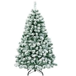Costway 4.5Ft Pre-Lit Premium Snow Flocked Hinged Artificial Christmas Tree w/200 Lights 19 Costway 4.5Ft Pre-Lit Premium Snow Flocked Hinged Artificial Christmas Tree w/200 Lights -Outlet Xmas Decor Tree Store GUEST d435a015 216c 48d2 9f1e 490468c89cc8
