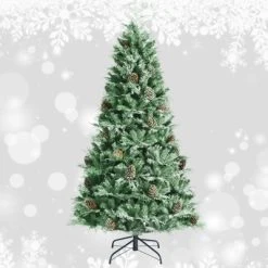 Tangkula 7 Ft Artificial Christmas Tree Mixed PE & PVC Xmas Tree Office and Party Festival Holiday Decor Green 19 Tangkula 7 Ft Artificial Christmas Tree Mixed PE & PVC Xmas Tree Office and Party Festival Holiday Decor Green -Outlet Xmas Decor Tree Store GUEST d45a2491 0187 49c7 9a70 884c8d592726