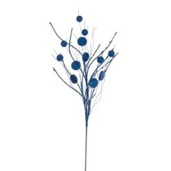 Vickerman 33" Ball and Coin Glitter Twig Spray -Outlet Xmas Decor Tree Store GUEST d476d13c ce0f 40f7 b105 4b5907543cb2