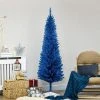 HOMCOM 70.75" Artificial Pencil Christmas Tree, Slim Xmas Tree with 390 Realistic Branch Tips and Plastic Stand -Outlet Xmas Decor Tree Store GUEST d4dbb29a 69f0 48f0 aab6 eb515195e122
