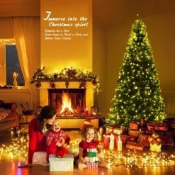 Costway 7Ft Pre-Lit Artificial Christmas Tree Hinged 500 LED Lights 13 Costway 7Ft Pre-Lit Artificial Christmas Tree Hinged 500 LED Lights -Outlet Xmas Decor Tree Store GUEST d50619d4 d9e6 4971 9d09 1f8d029a6751