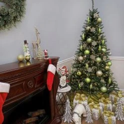 National Tree Company 6 ft Pre-Lit Artificial Slim Christmas Tree, Green, Aspen Spruce, White Lights, Includes Stand -Outlet Xmas Decor Tree Store GUEST d571605d e679 4a2d b966 360f115efefd