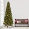 Puleo 12' Pre-Lit LED Full Monroe Fir Artificial Christmas Tree Warm White Lights