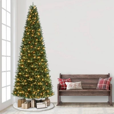 Puleo 12' Pre-Lit LED Full Monroe Fir Artificial Christmas Tree Warm White Lights 3 Puleo 12' Pre-Lit LED Full Monroe Fir Artificial Christmas Tree Warm White Lights