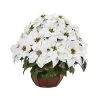Nearly Natural Poinsettia Artificial Arrangement in Decorative Planter -Outlet Xmas Decor Tree Store GUEST d6168e1a 504c 4119 92a8 1afb82cab5d1