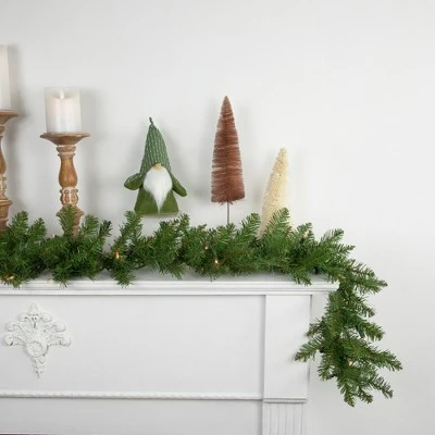 Northlight 9' x 10" Prelit Northern Pine Artificial Christmas Garland - Clear Lights 4 Northlight 9' x 10" Prelit Northern Pine Artificial Christmas Garland - Clear Lights - Image 2