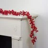 Northlight 5' x 3.5" Unlit Shiny Red Berries Artificial Winter Christmas Garland