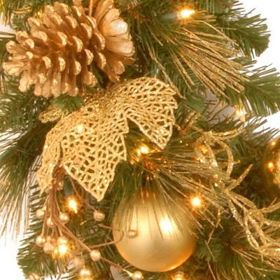 National Tree Company 6 ft. Decorative Collection Elegance Swag with Clear Lights 4 National Tree Company 6 ft. Decorative Collection Elegance Swag with Clear Lights - Image 2